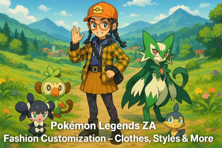 Pokémon Legends ZA Fashion Customization Explained – Clothes, Styles & More