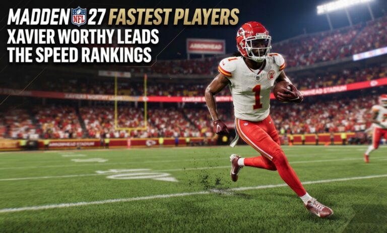Madden NFL 27 Fastest Players: Xavier Worthy Leads the Speed Rankings
