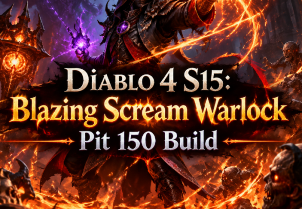 Diablo 4 S15: Blazing Scream Warlock Pit 150 Build