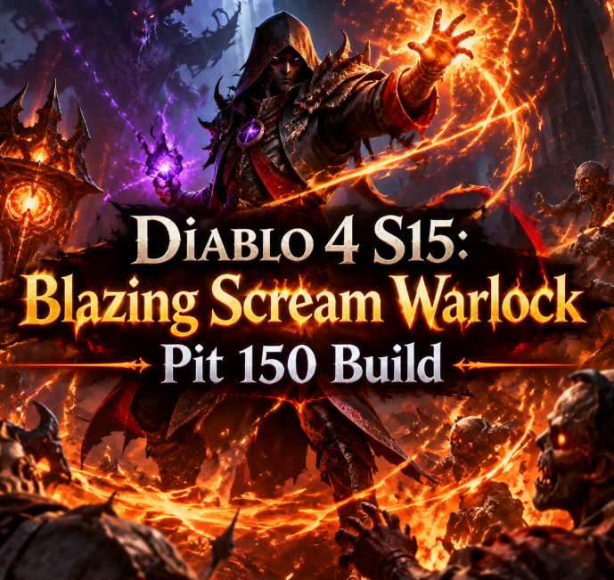 Diablo 4 S15: Blazing Scream Warlock Pit 150 Build